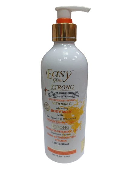 Easy Glow Strong. Gluta pure Frozen. vitamin C. Body Milk