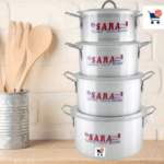 SARA 4 Piece aluminum Cookware Set