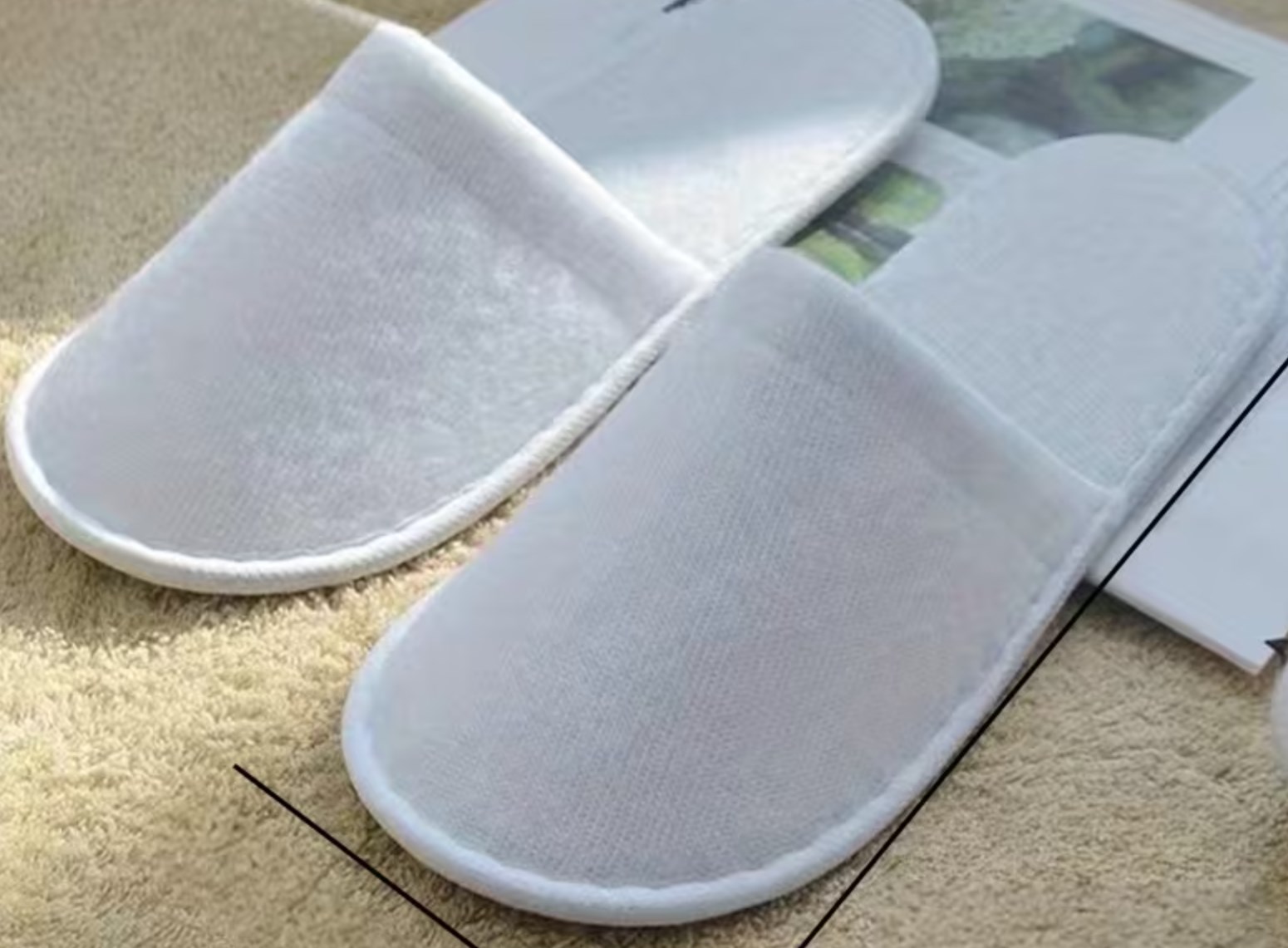 Ayocom ECO CARE 5 Pairs Disposable Closed Toe Slippers - Image 2