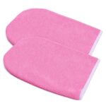 Paraffin Hand Cloth Gloves Pink / White.